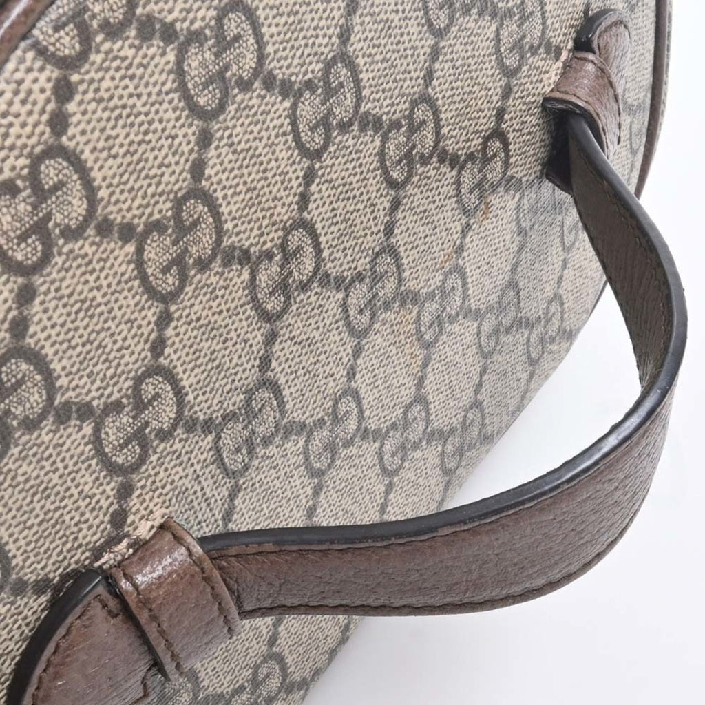 GUCCI Ophidia GG Supreme Tick Case Vanity Bag 611001 Beige Brown Women's