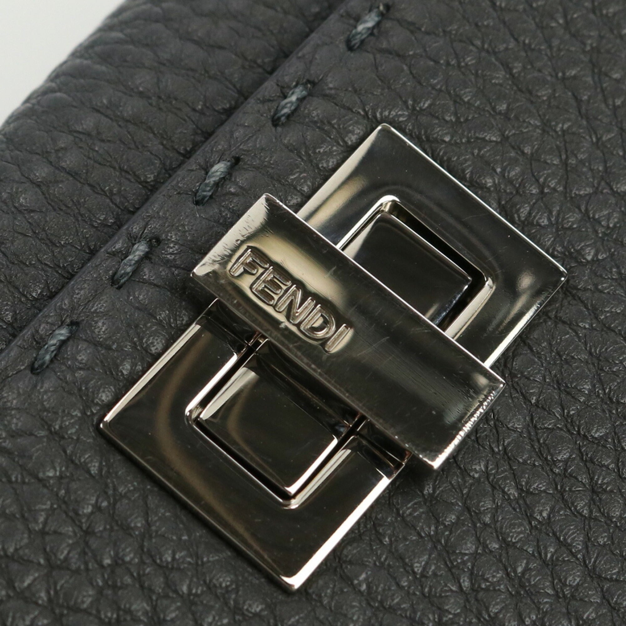 FENDI Selleria Peekaboo 8M0308 SFR Long Wallet Fold Leather Women's