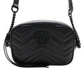 GUCCI Bag Women's GG Marmont Shoulder Leather Black 634936 Quilting
