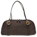 GUCCIsima Leather Brown GG 232958 Boston Bag 0141