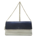 CHRISTIAN DIOR Chain Lady Cannage Long Wallet Calf Women's