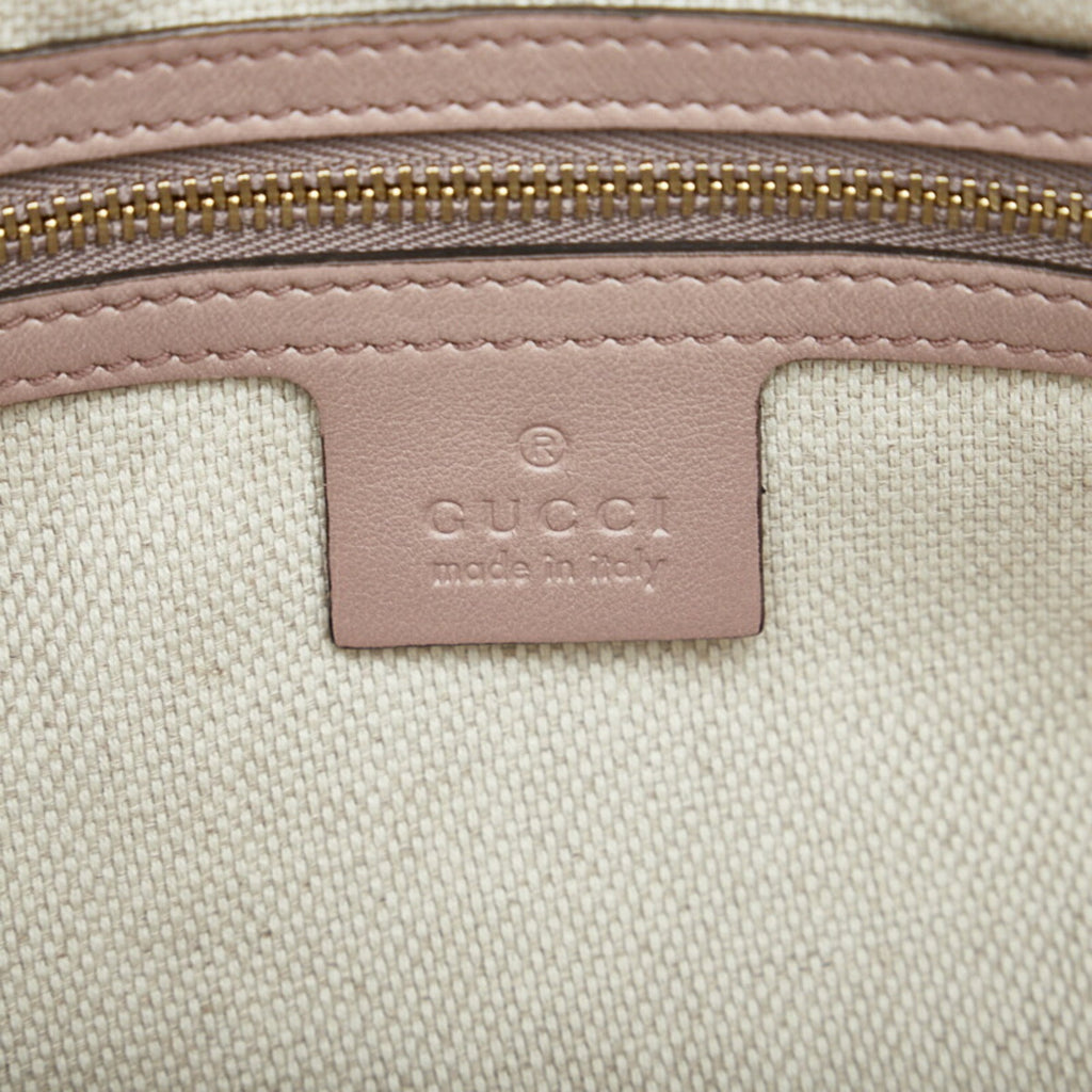 GUCCI Soho Chain Shoulder Bag 308983 Pink Gold Leather Women's
