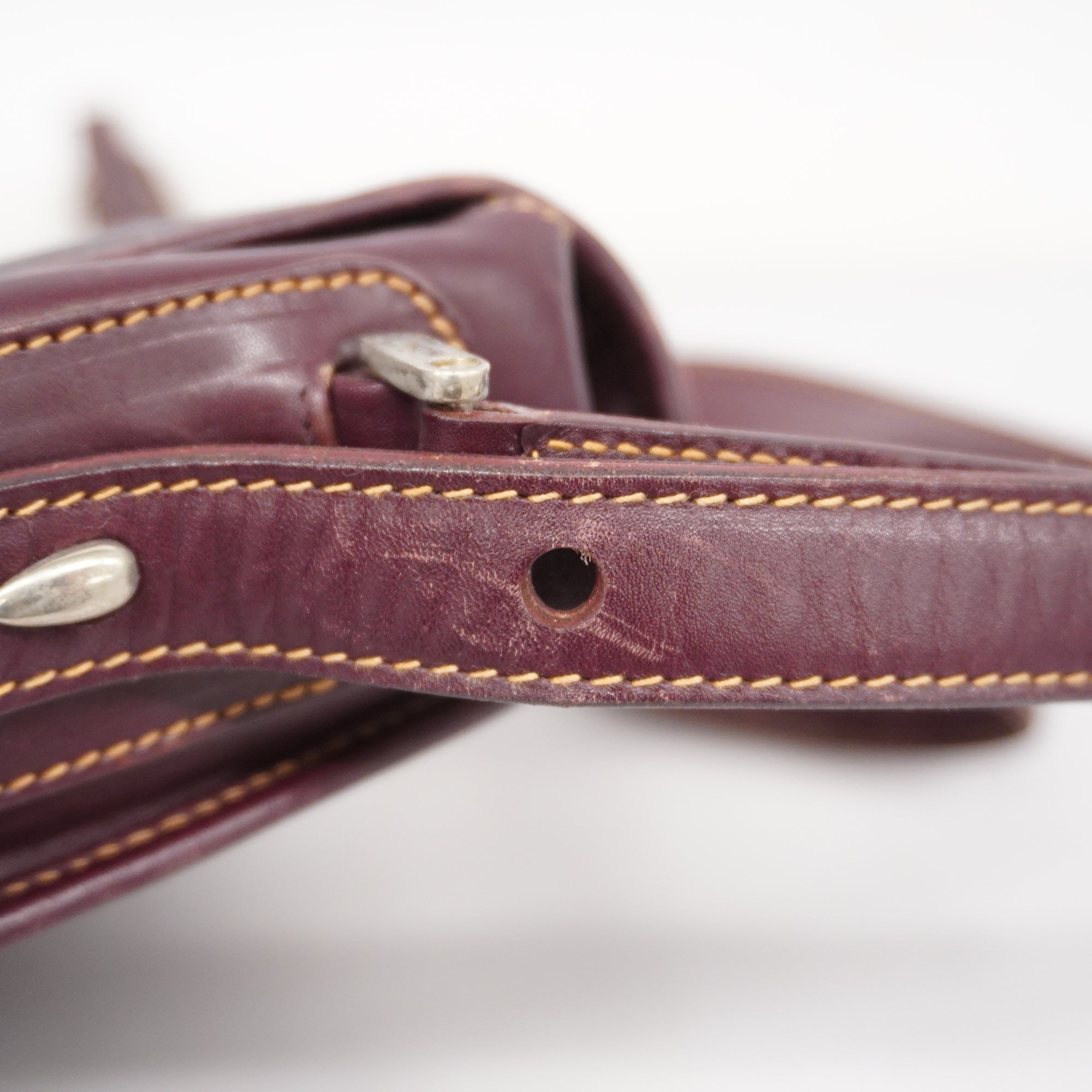 GUCCI  GG Canvas Shoulder Bag 001 106 0466 Women's Leather Bordeaux