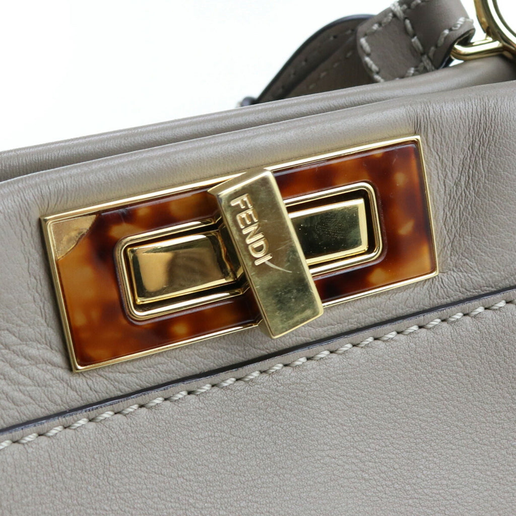 FENDI Peekaboo Medium 8BN290 3ZL Handbag Leather Ladies