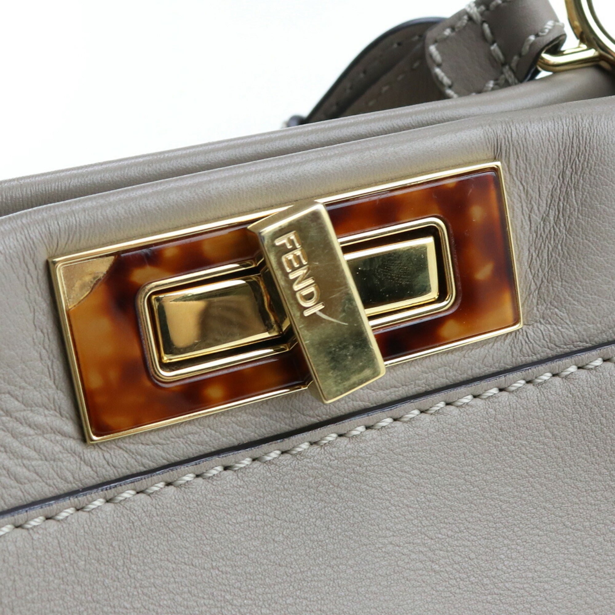 FENDI Peekaboo Medium 8BN290 3ZL Handbag Leather Ladies