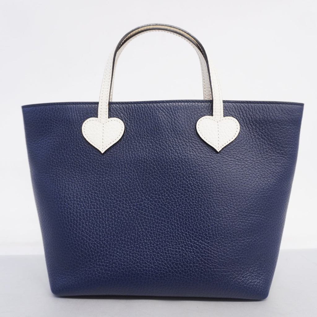 GUCCI  Children 457195 Leather Handbag Navy,White