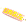 FENDI barrette hairpin plastic pink x yellow kids