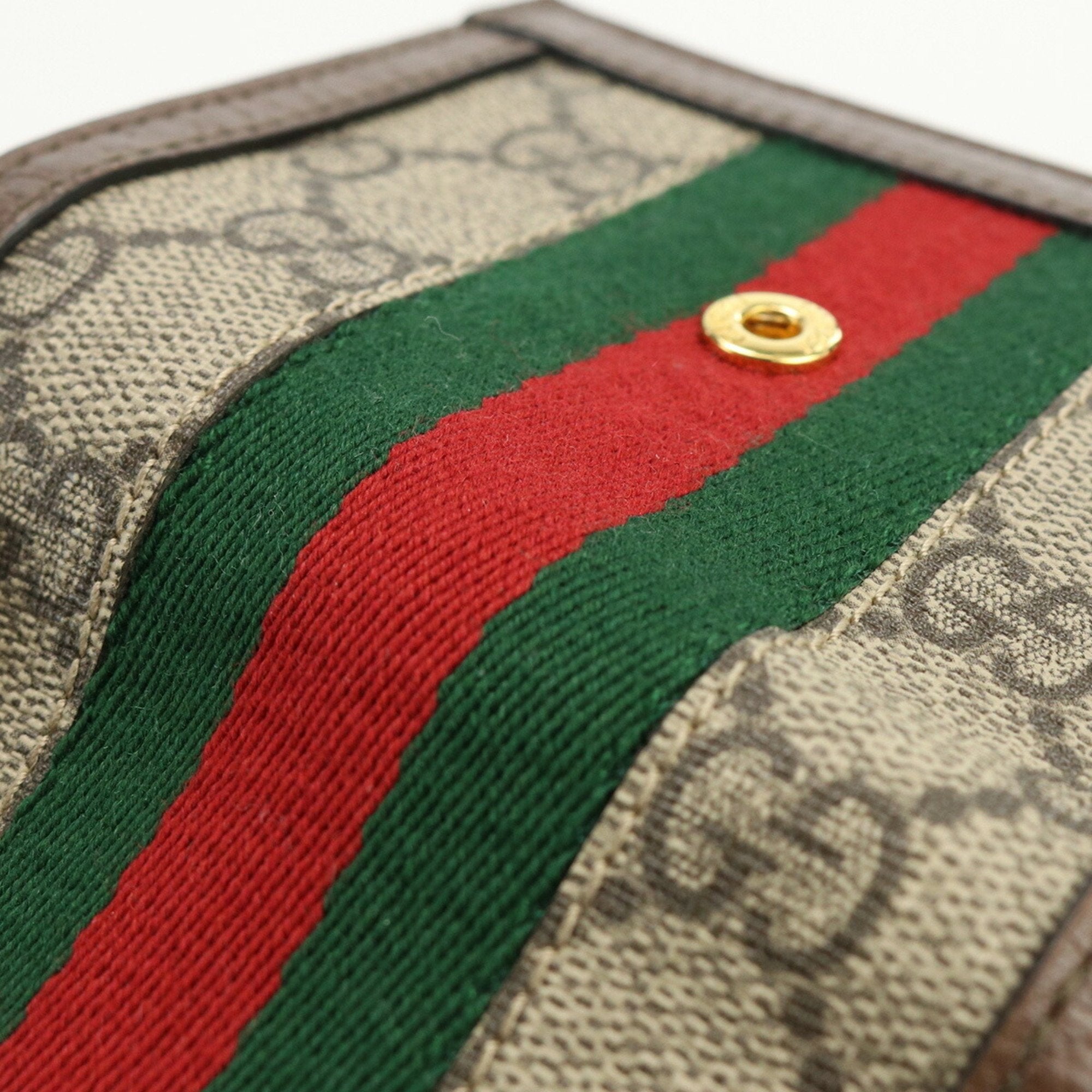 GUCCI Zip Ophidia 523174 96IWG 8745 Trifold Wallet PVC Unisex
