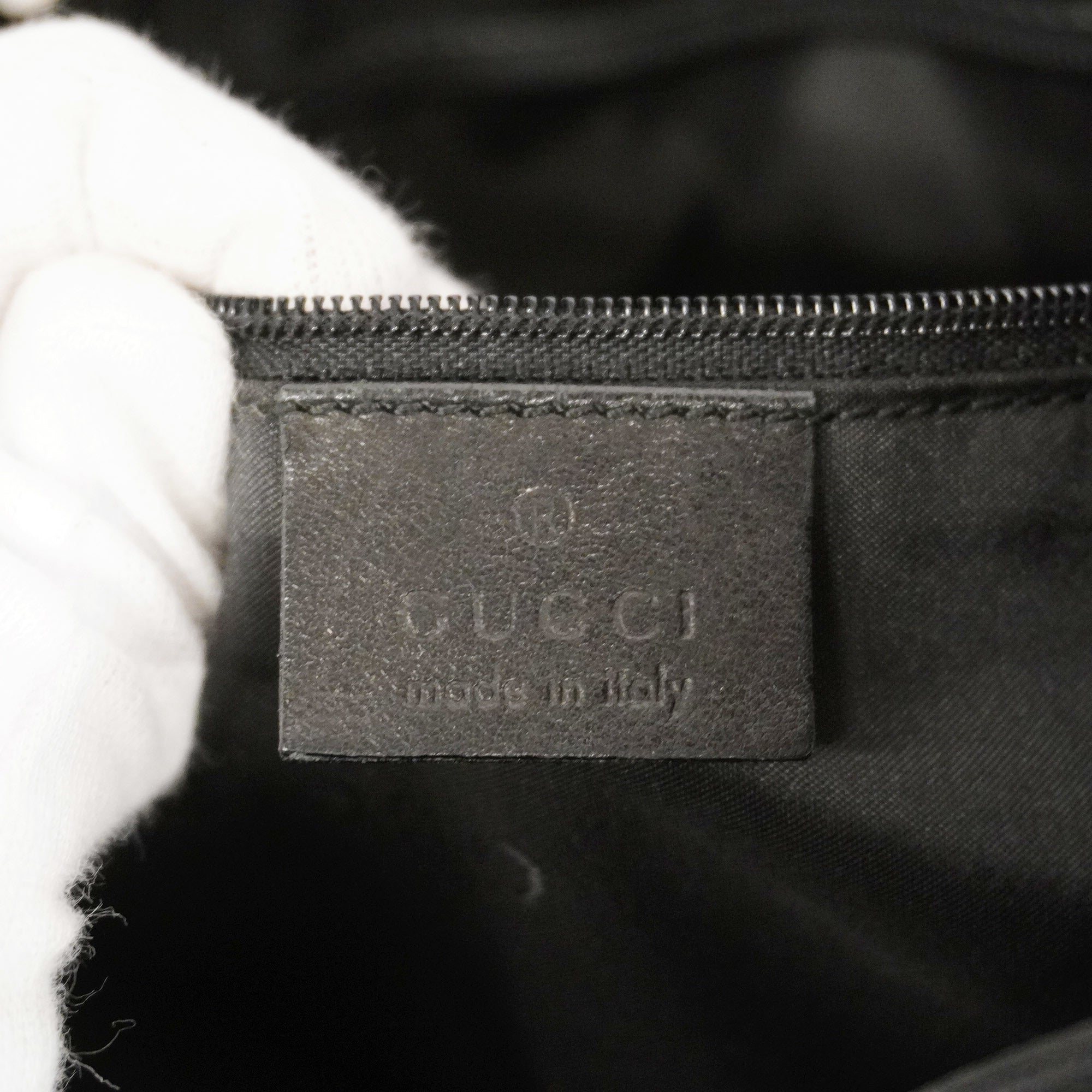 GUCCI  Bamboo Shoulder Bag 001 4006 Women's Leather Shoulder Bag Black