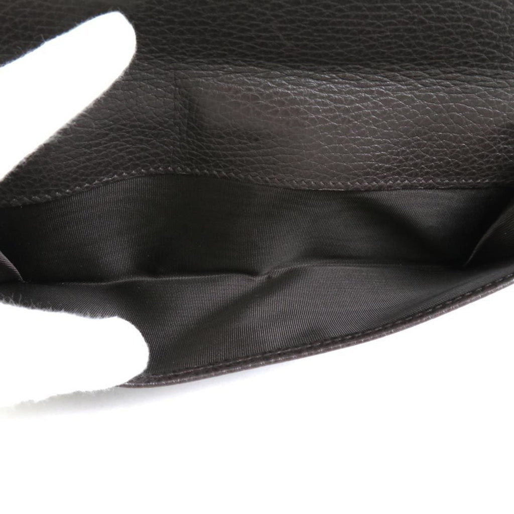 GUCCI Bifold Long Wallet Leather Brown Men's 231835