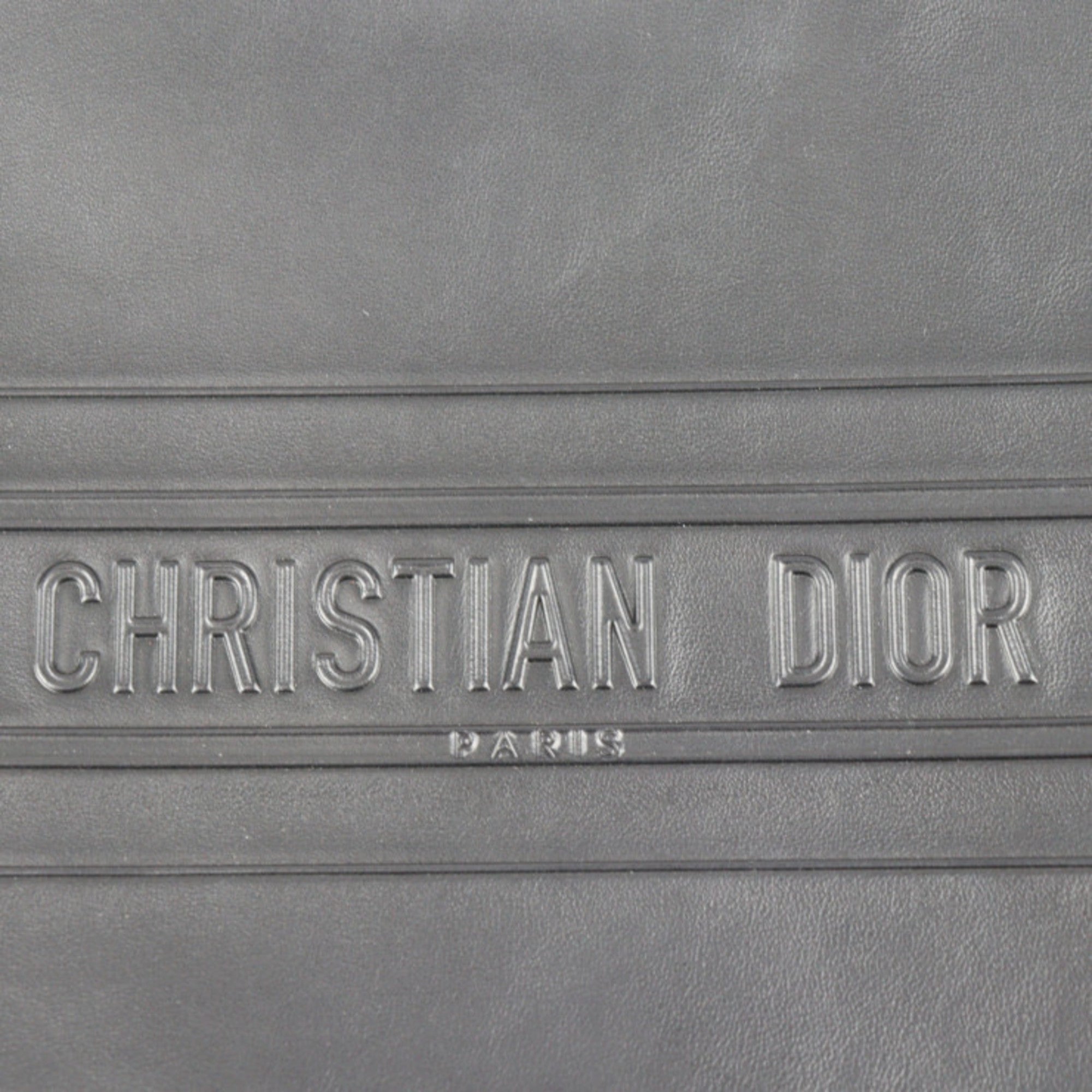 CHRISTIAN DIOR clutch bag 19S5543CGSB leather black gold metal fittings