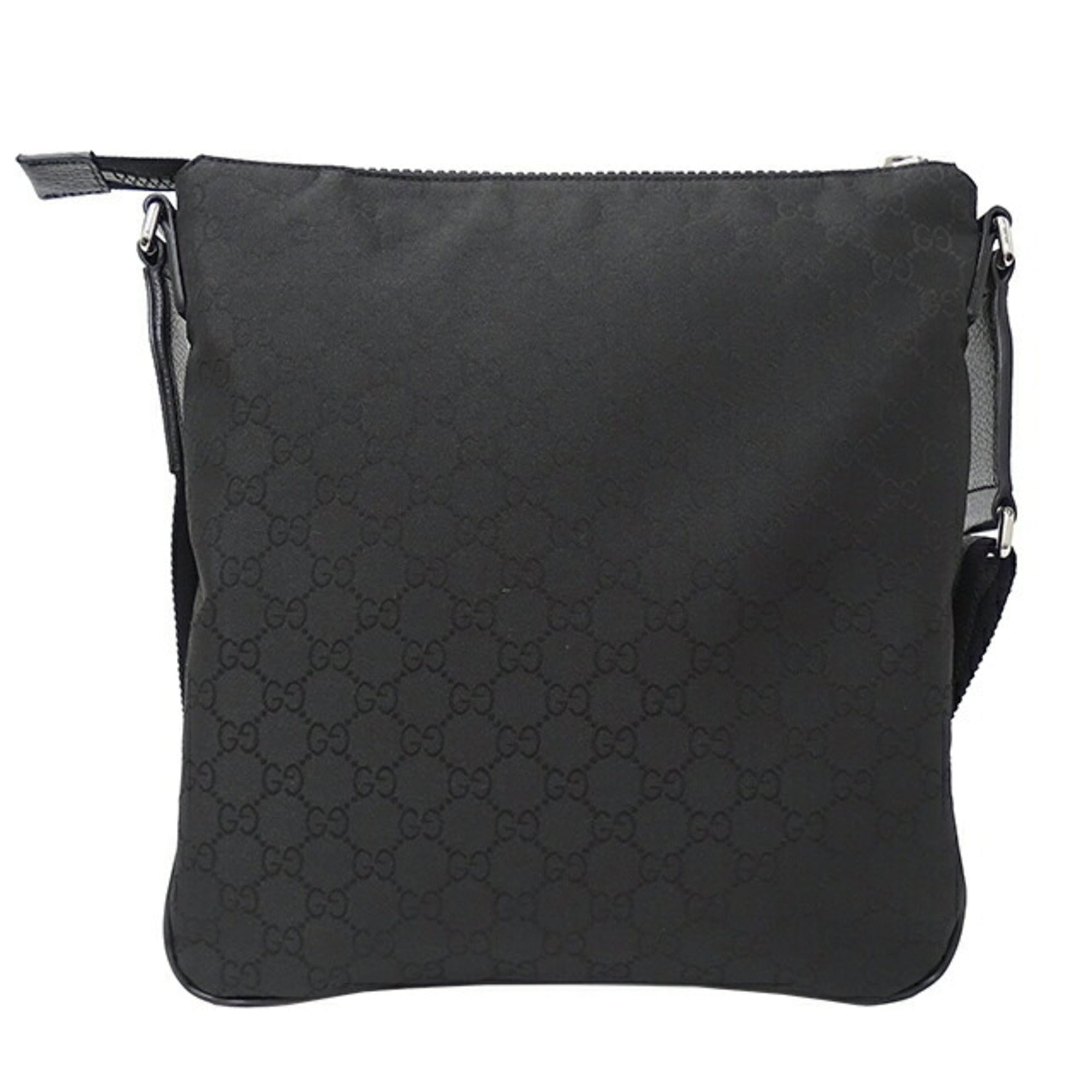 GUCCI bag men's shoulder nylon black 449184