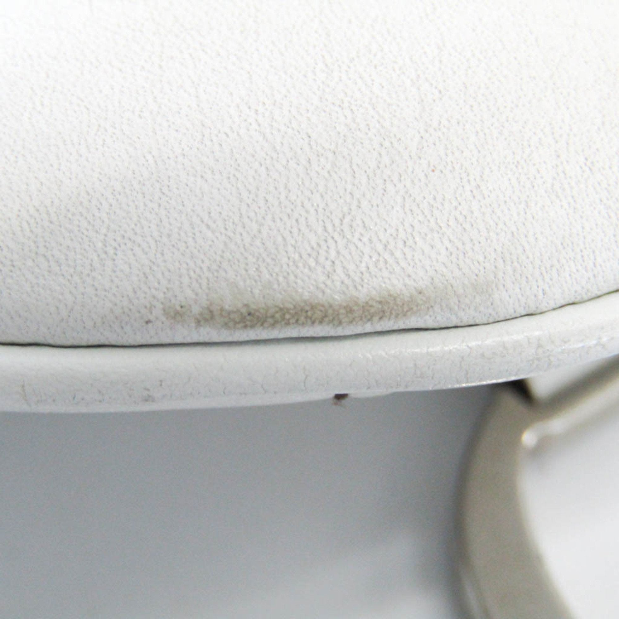 CHRISTIAN DIOR Saddle Bag Women's Leather Fanny Pack White
