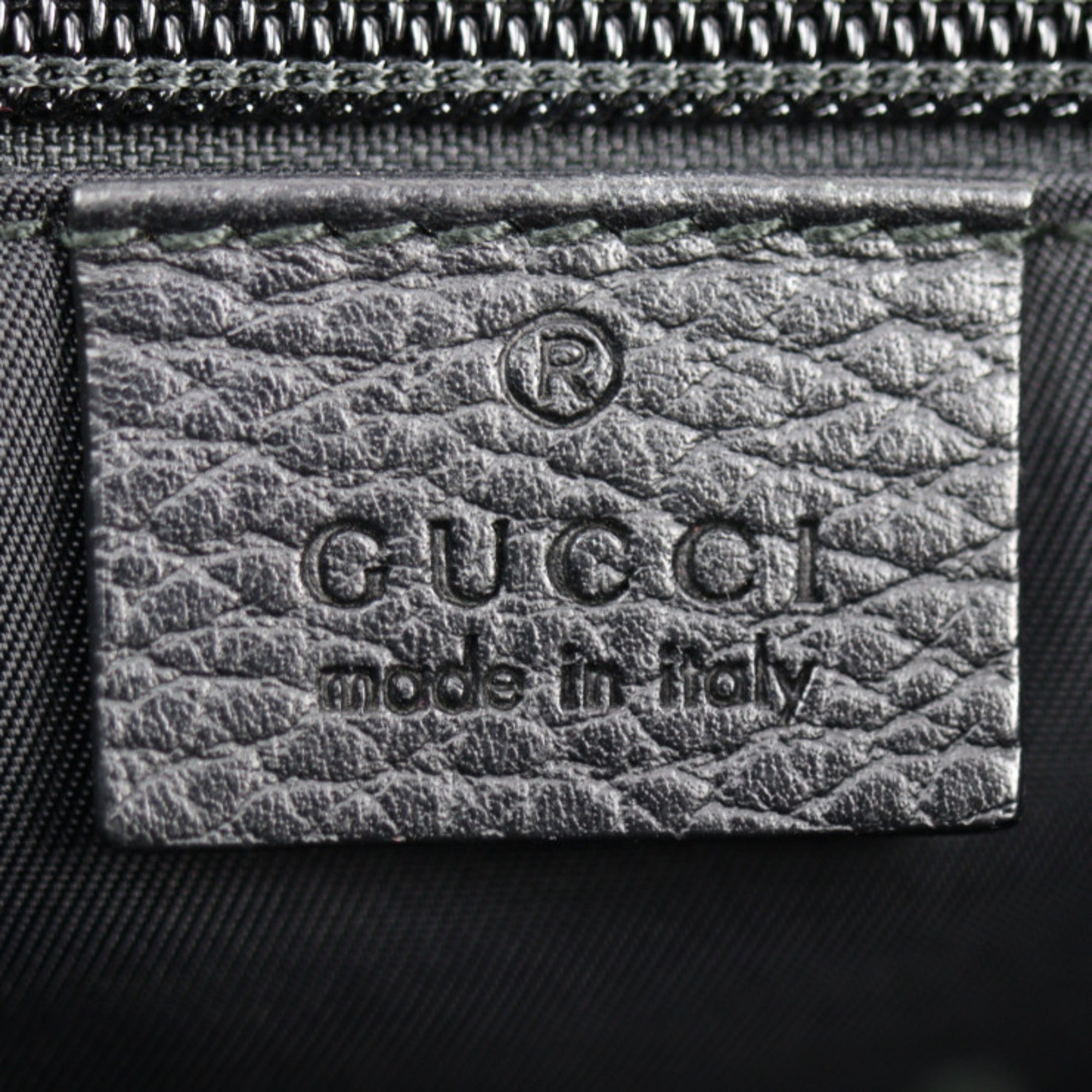 GUCCI tote bag 387067 GG nylon x leather black silver hardware handbag
