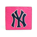 GUCCI Bill Purse NY Yankees Collaboration Leather Pink x Navy Men's 547787