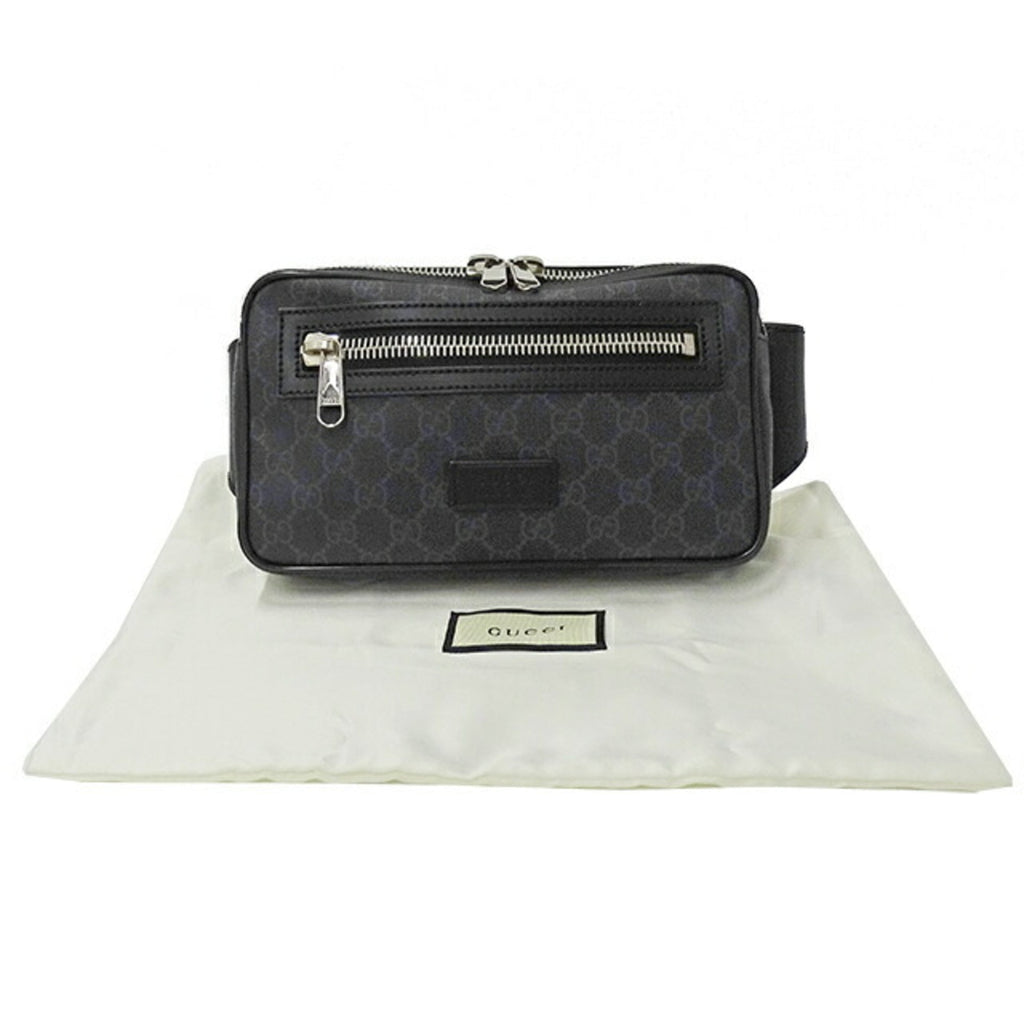 GUCCI bag men's body waist belt black 474293