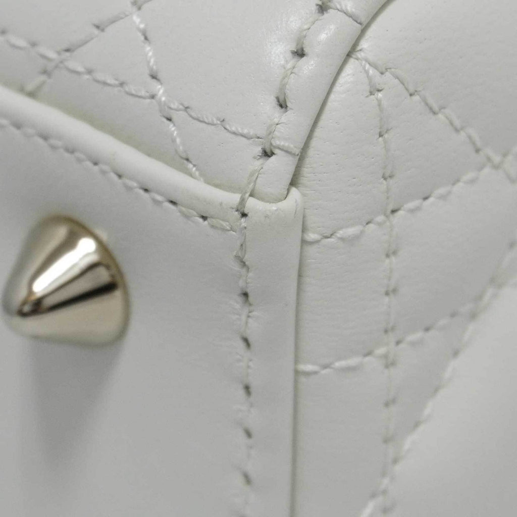 CHRISTIAN DIOR Dior Lady My ABC Small Bag Handbag Shoulder White Lambskin Ladies