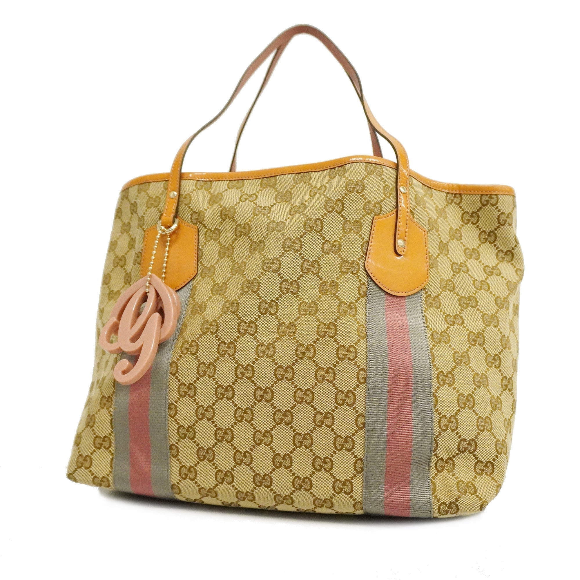 GUCCI  Tote Bag 211970 Women's GG Canvas Tote Bag Beige