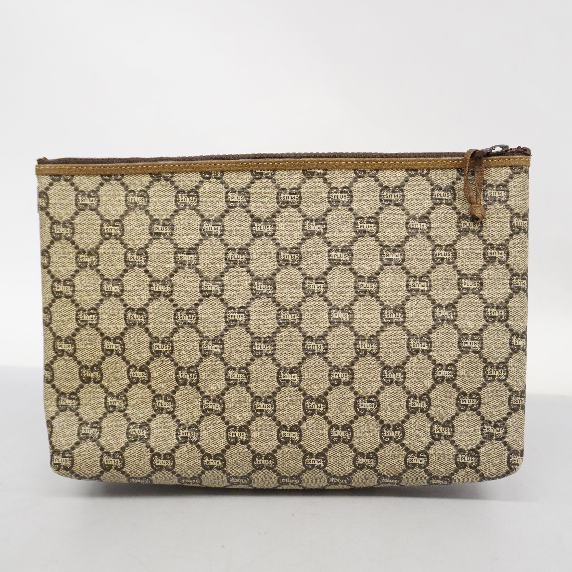 GUCCI  Clutch Bag Women's GG Plus Clutch Bag Beige