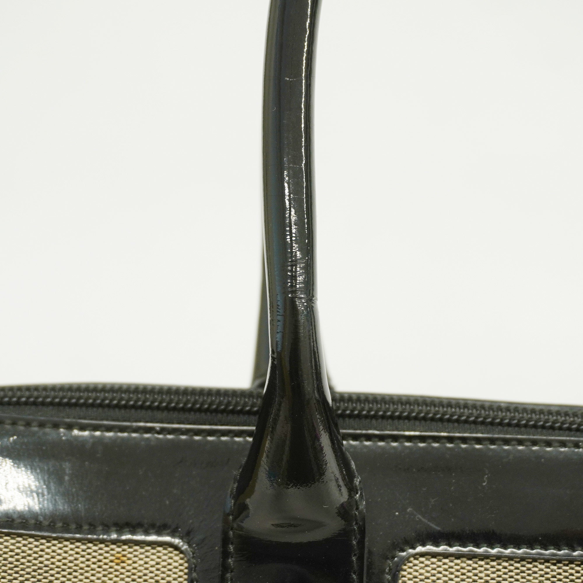 GUCCI[3cc2401]   tote bag 000 0854 canvas/enamel beige/black gold metal