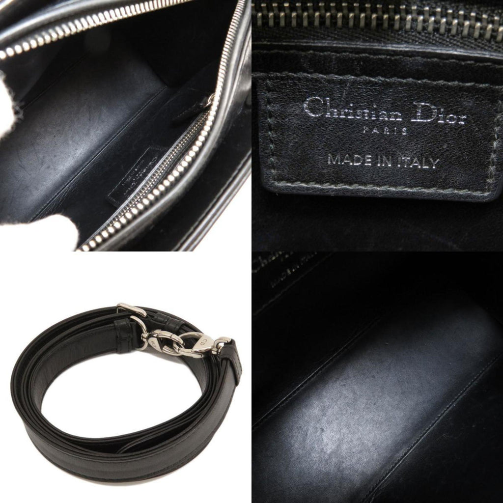 CHRISTIAN DIOR Lady Dragonfly Motif Handbag Calf Women's
