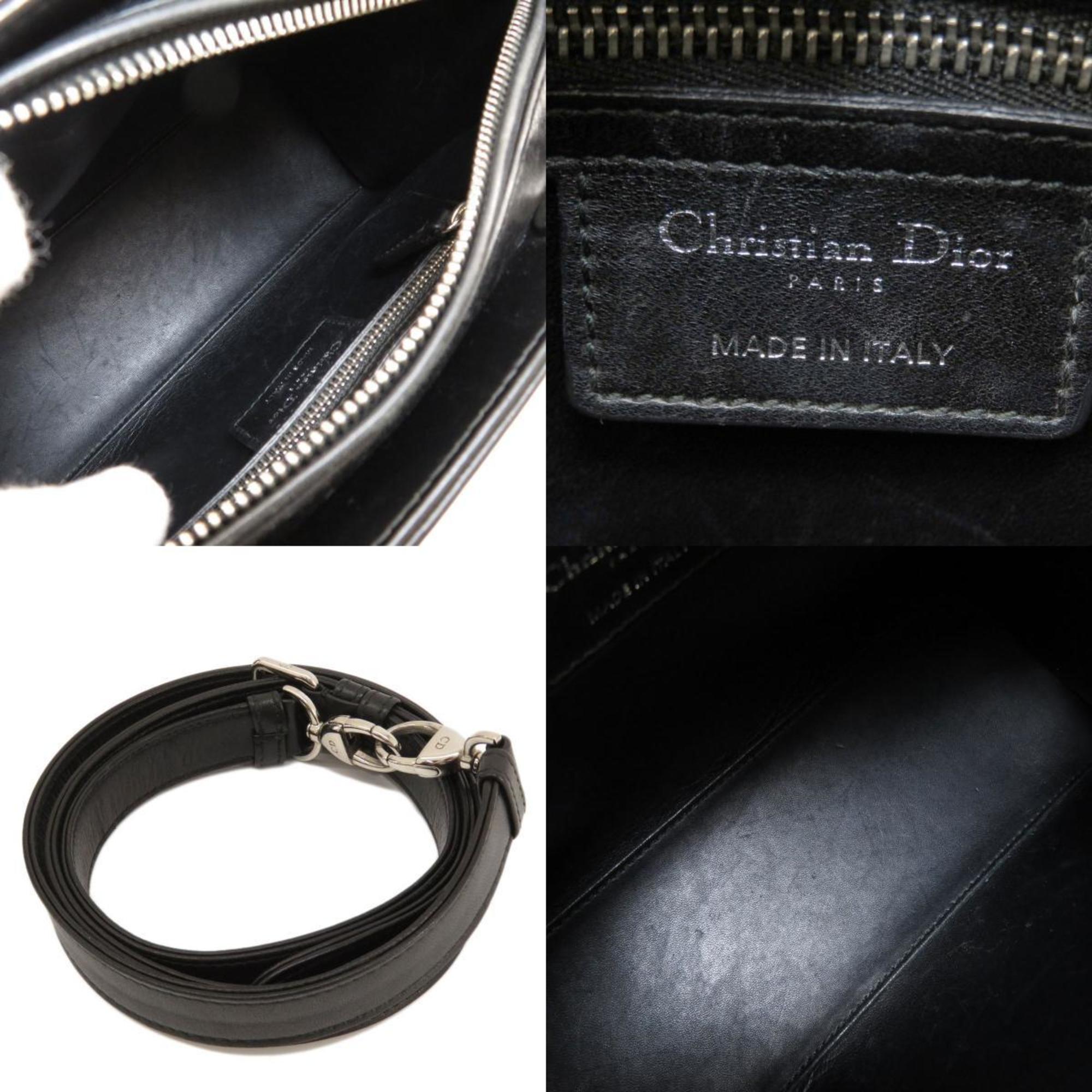 CHRISTIAN DIOR Lady Dragonfly Motif Handbag Calf Women's