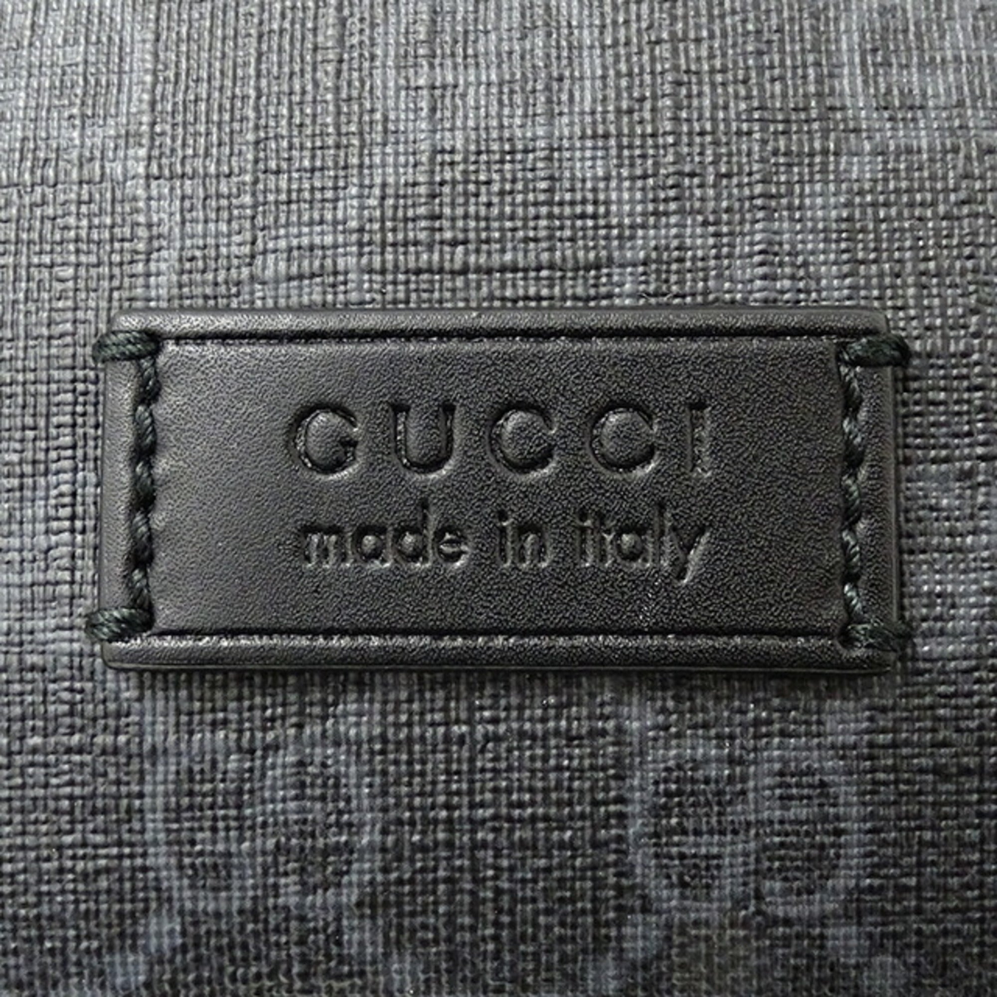 GUCCI bag men's body waist belt black 474293