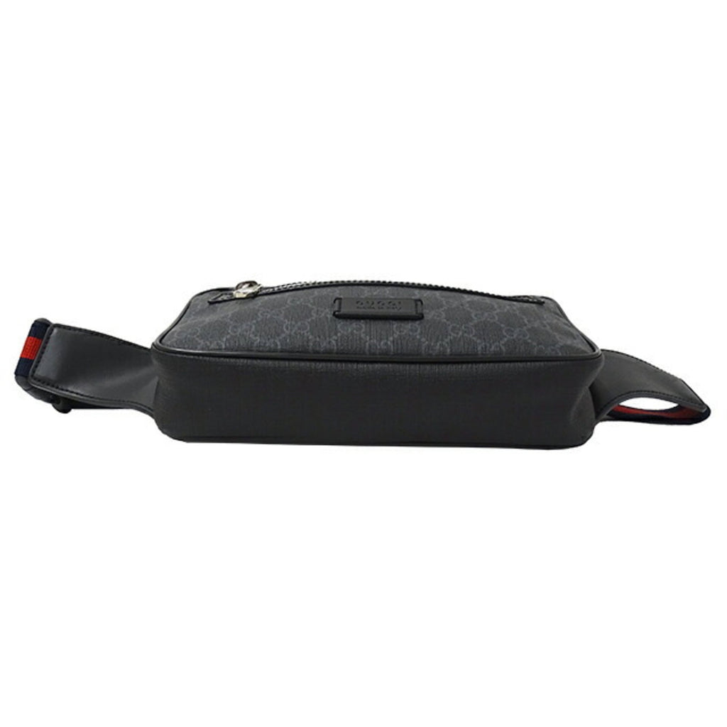 GUCCI bag men's body waist belt black 474293