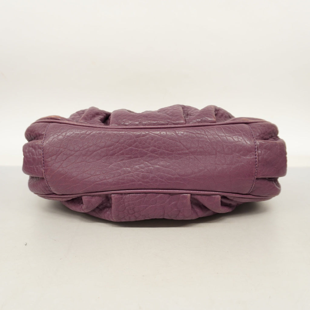 FENDI  Tote Bag Women's Leather Tote Bag Purple