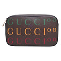 GUCCI Leather Waist Bag Belt 100th Anniversary 602695 Brown Women's