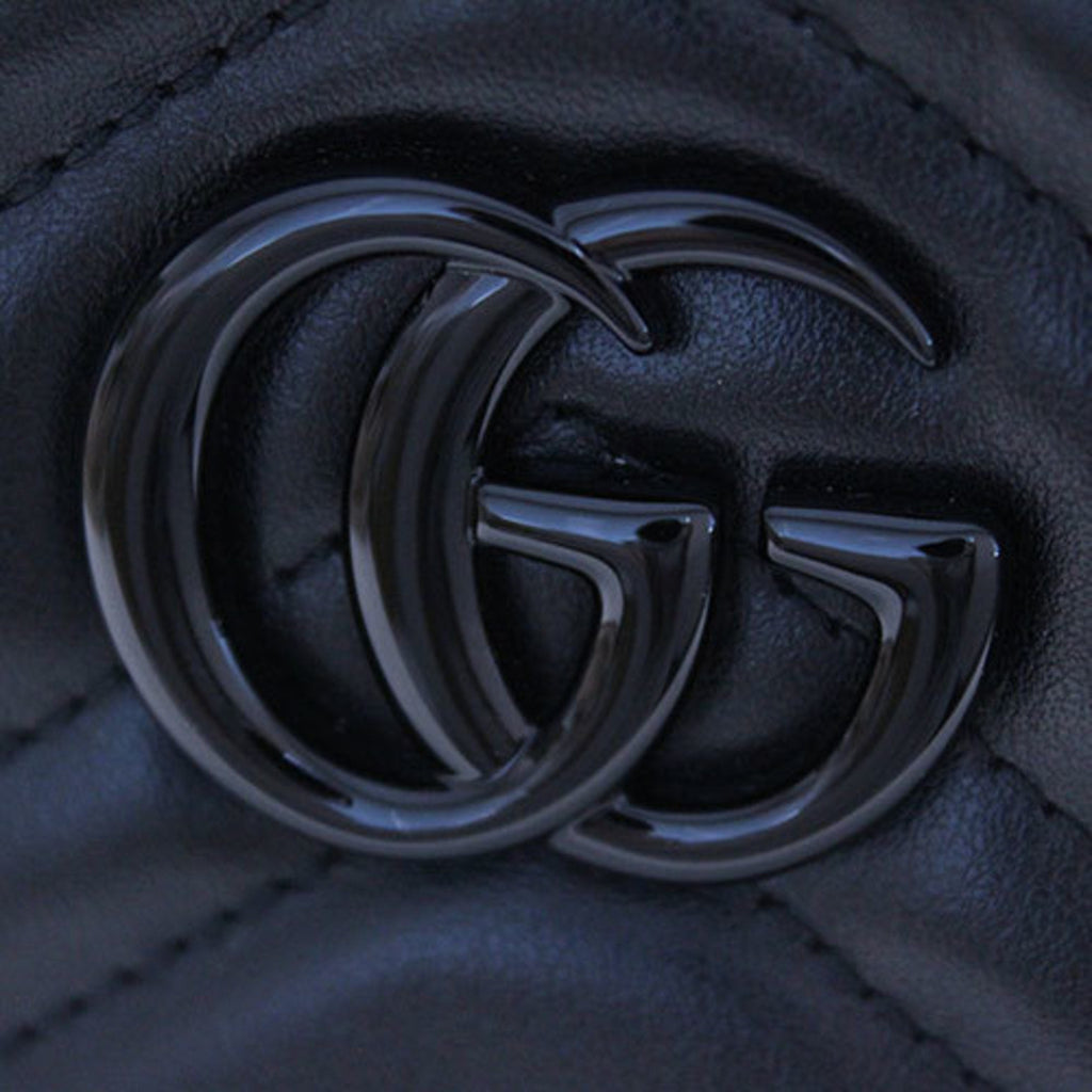 GUCCI Bag Women's GG Marmont Shoulder Leather Black 634936 Quilting
