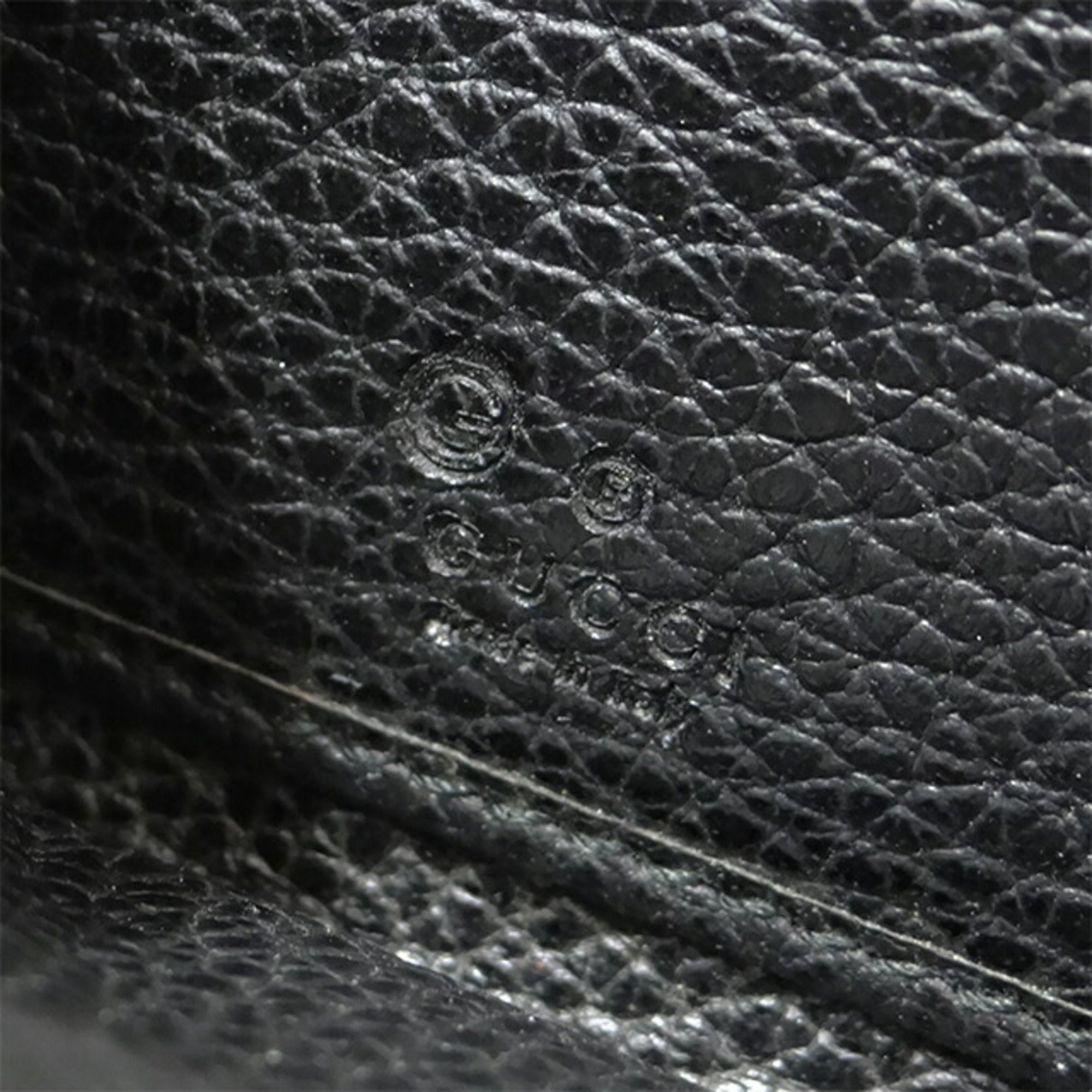 GUCCI Wallet Men's Long Leather Black 449347 Round