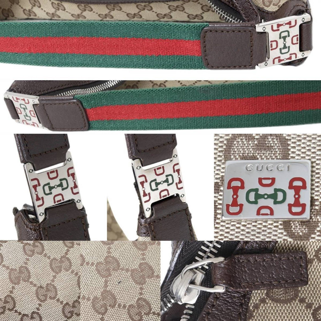 GUCCI Shoulder Bag Sherry Line GG Canvas