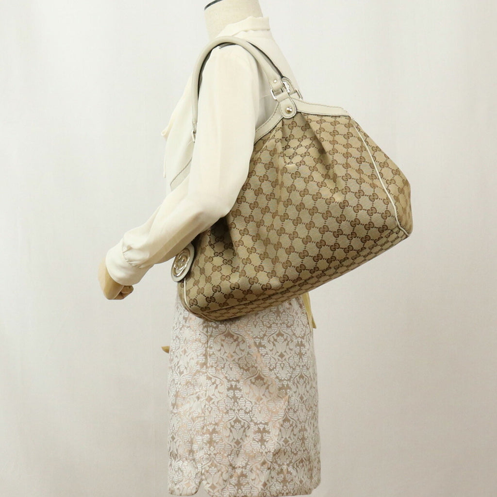 GUCCI Sookie Tote Bag GG Canvas 211944 Women's