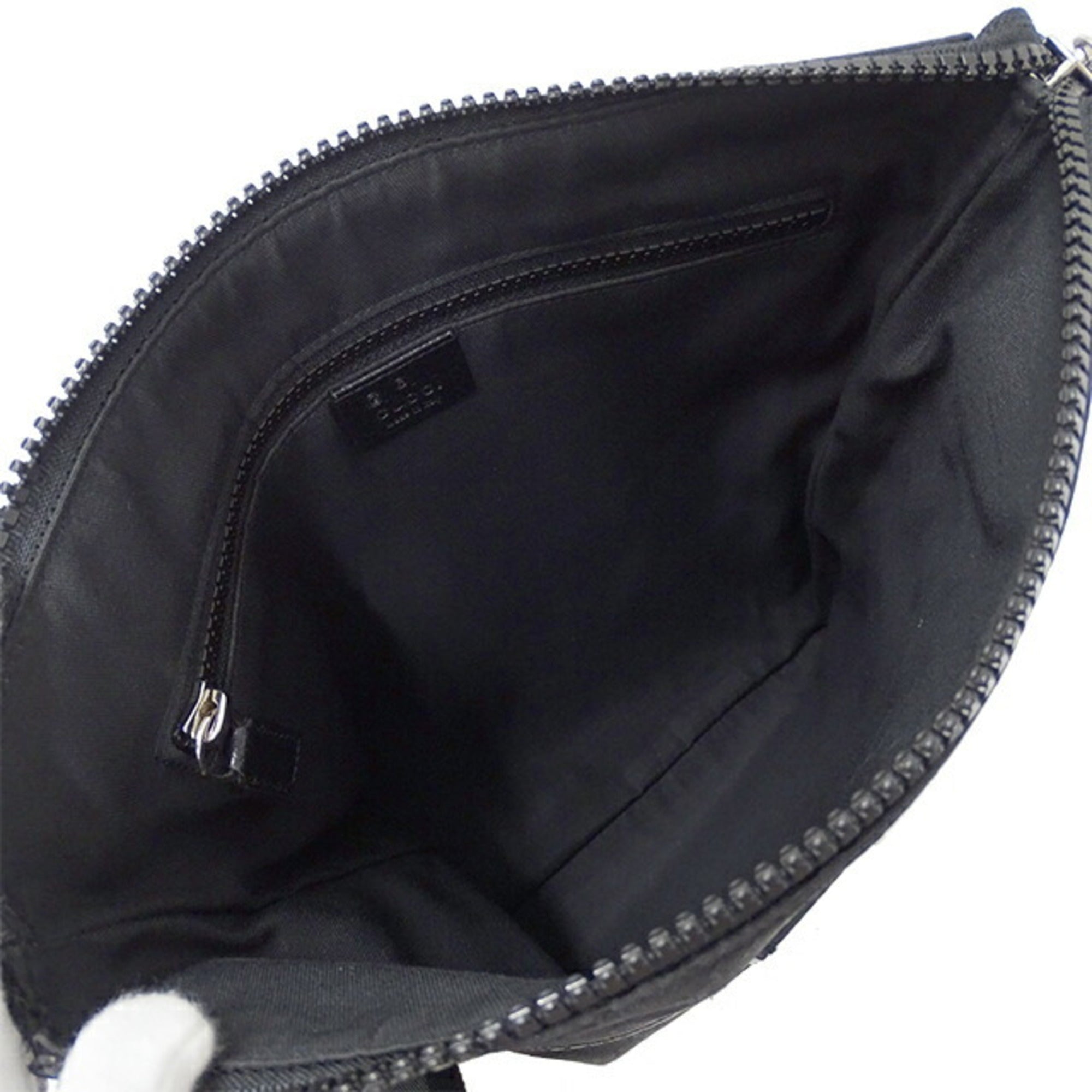 GUCCI bag men's shoulder nylon black 449184