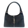 GUCCI Jackie Handbag Canvas Leather Black 002.1068 Ladies