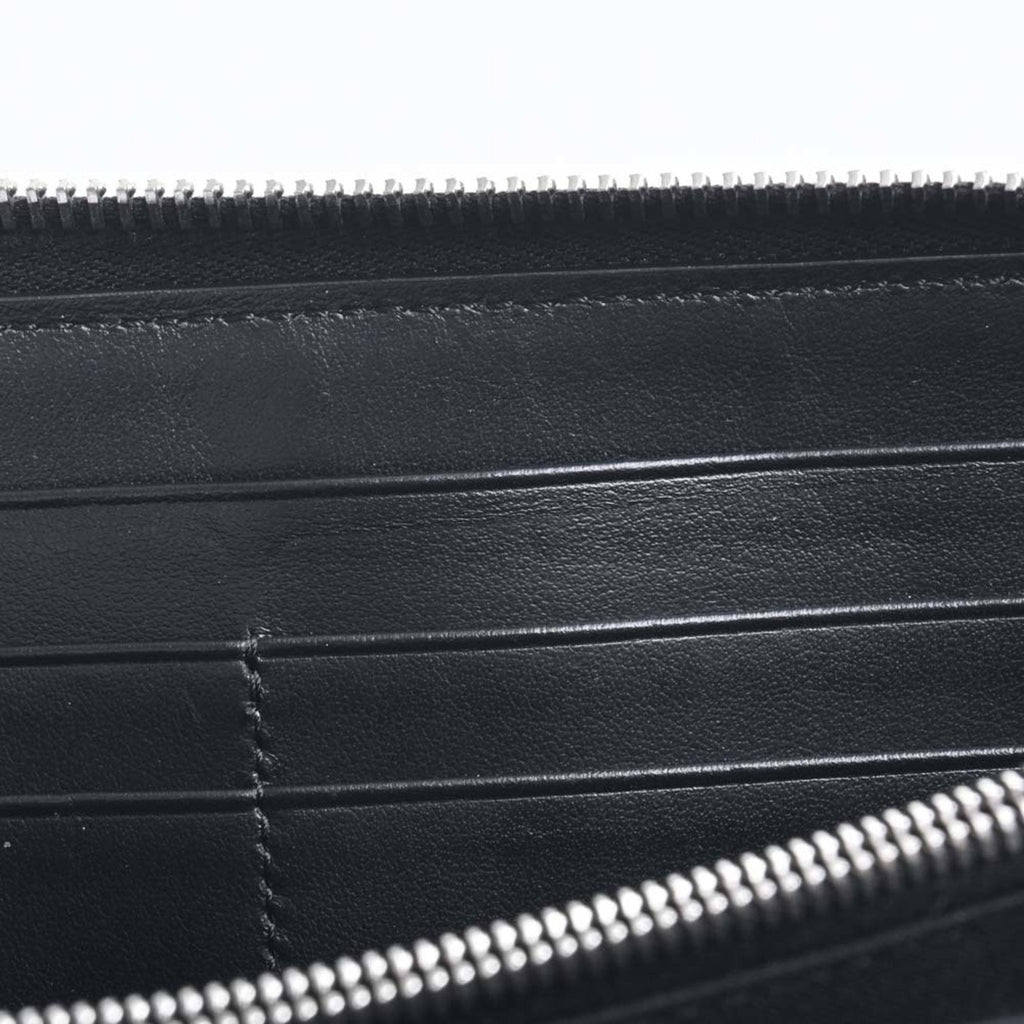 FENDI leather zucca pattern long wallet 7M0210 black brown red men's
