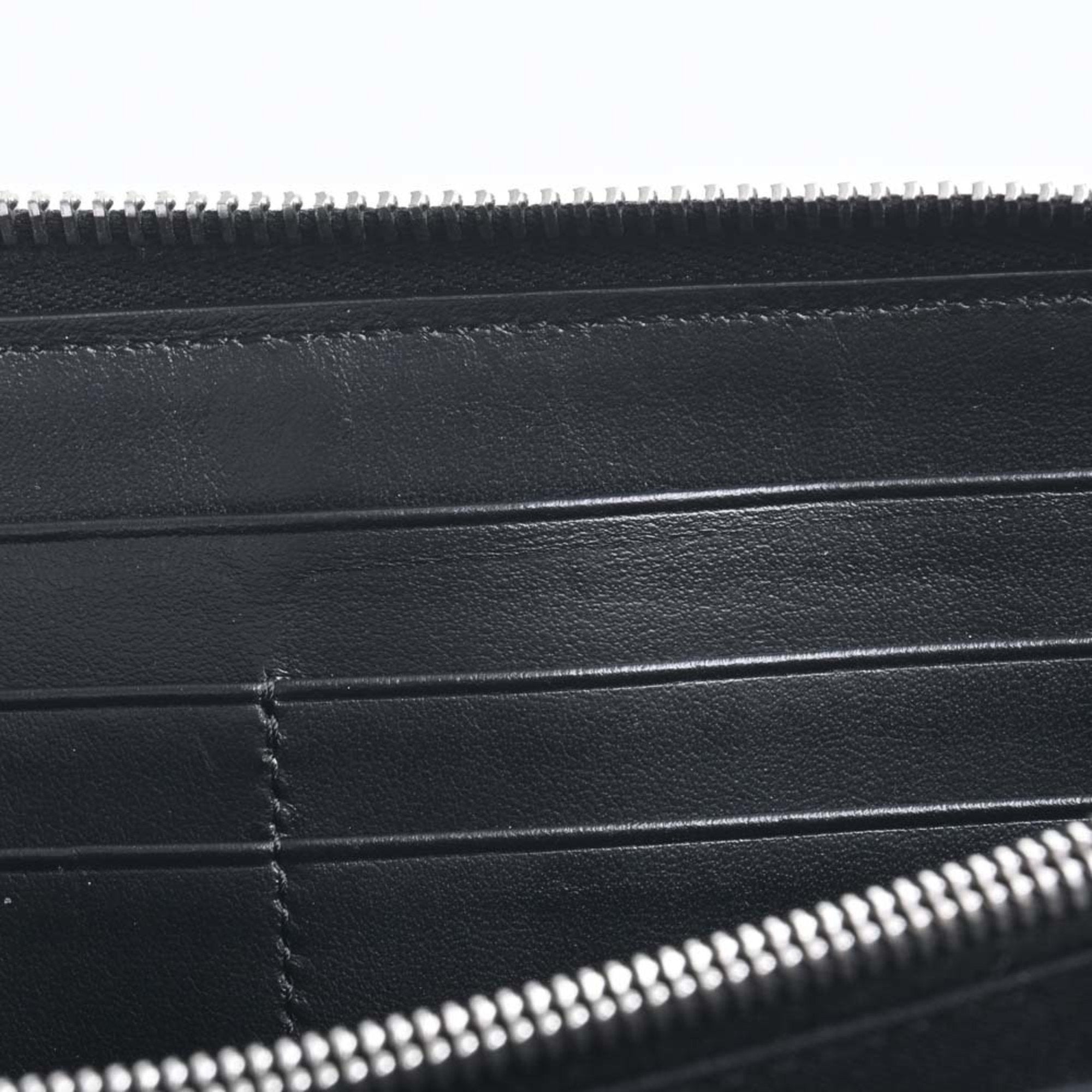 FENDI leather zucca pattern long wallet 7M0210 black brown red men's
