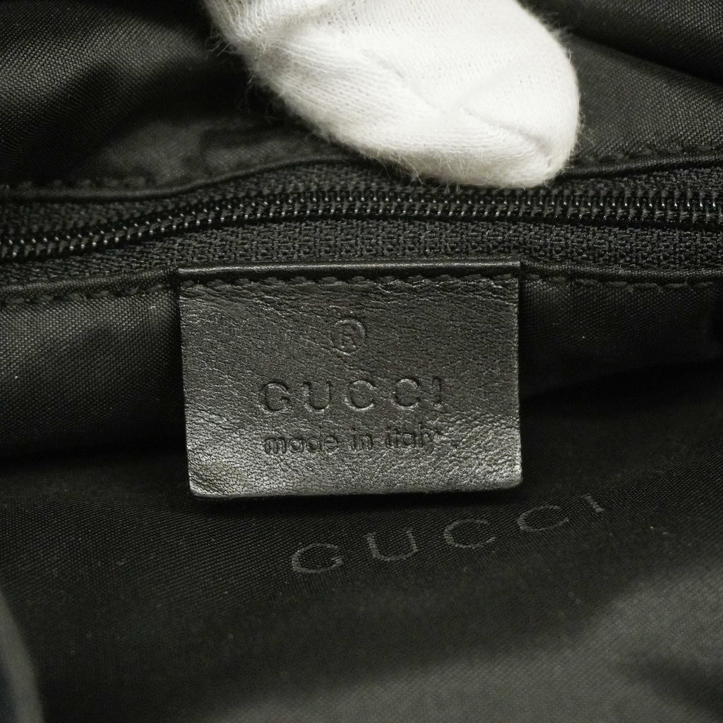 GUCCI  2WAY Bag 001 4058 Women's GG Canvas Handbag Black