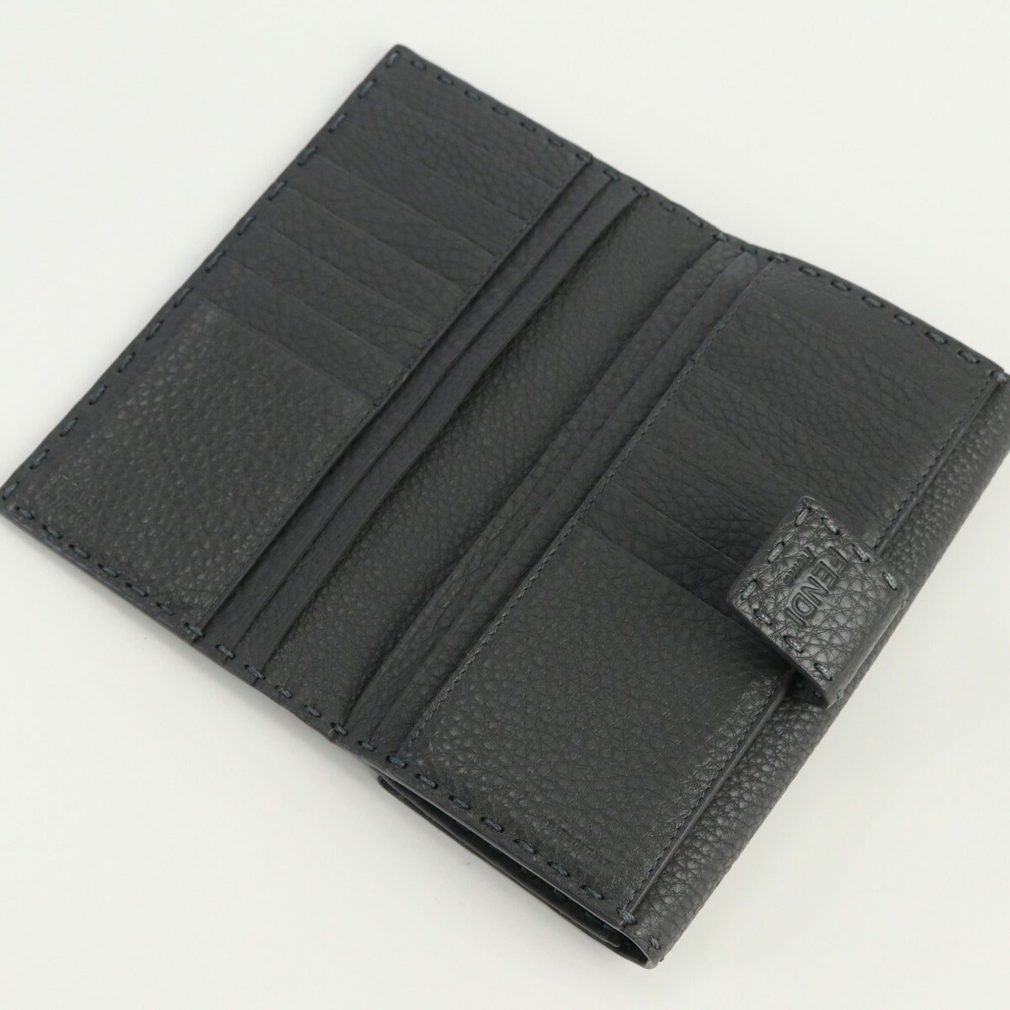 FENDI Selleria Peekaboo 8M0308 SFR Long Wallet Fold Leather Women's
