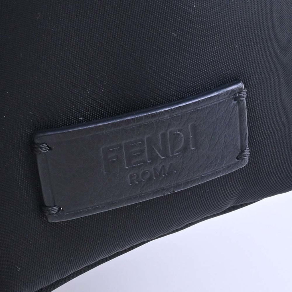 FENDI Nylon Monster Bag Bugs Backpack Rucksack 8BZ038 Black Ladies