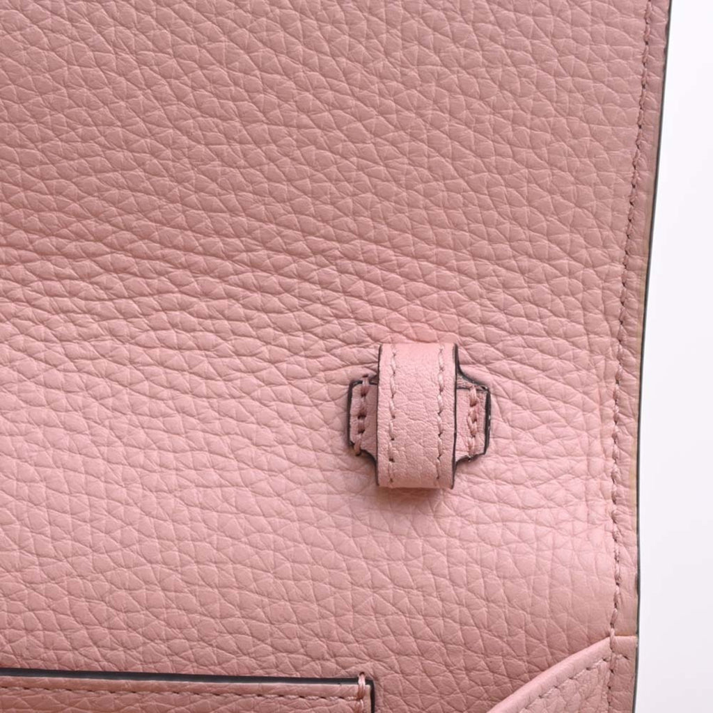 GUCCI Leather Animanie Bee Shoulder Bag 498097 Pink Women's