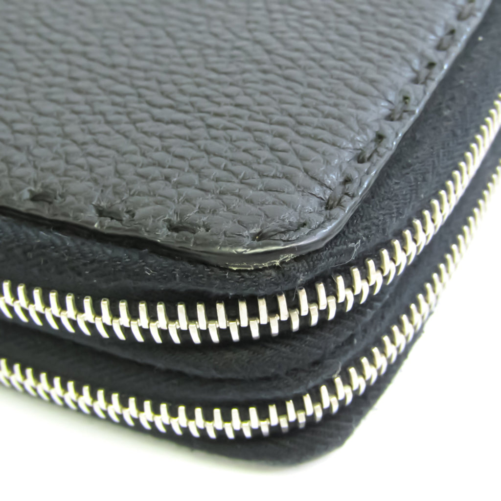 Fendi Selleria 7M0192 Unisex Leather Long Wallet (bi-fold) Black