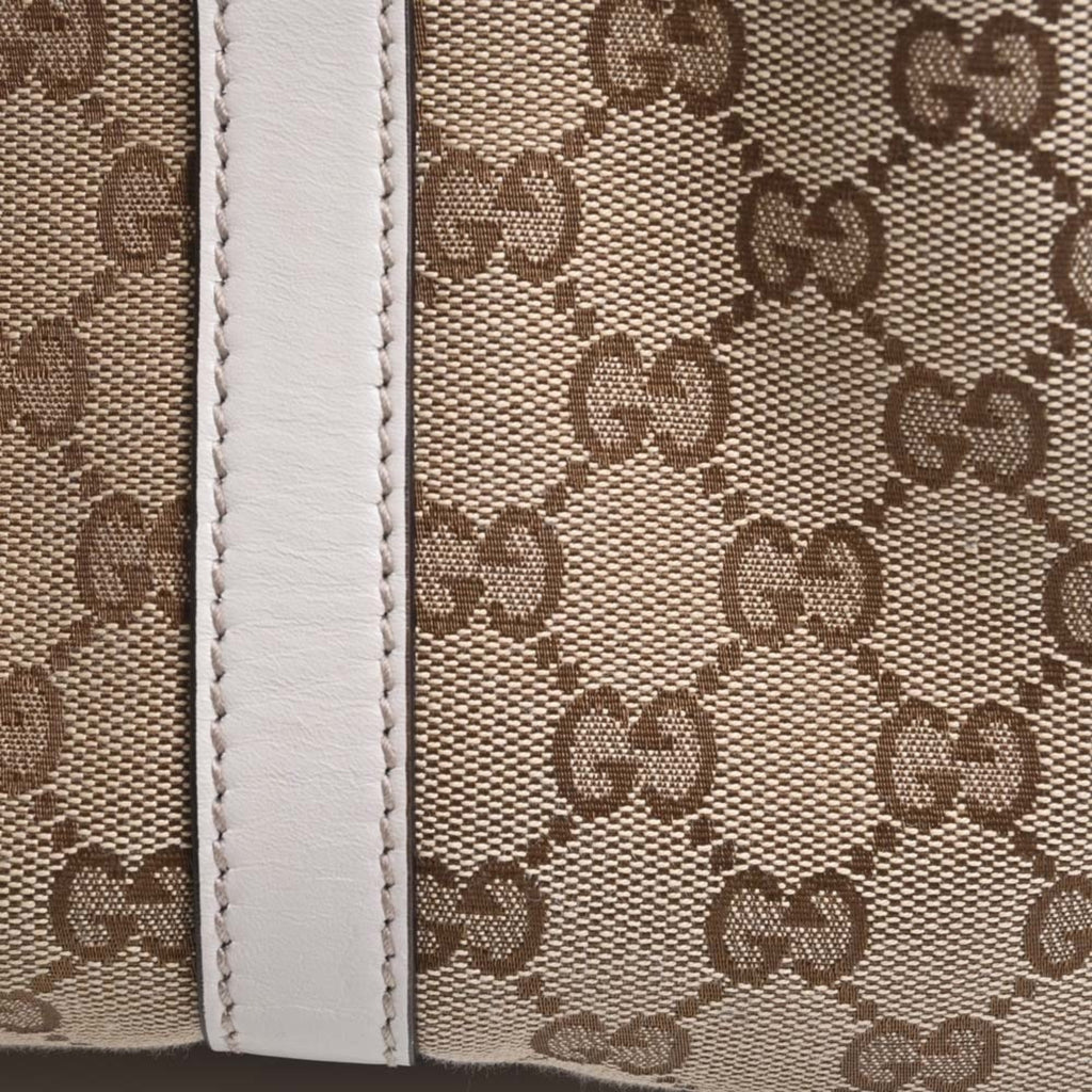 GUCCI GG Canvas Twins Tote Bag 232957 Beige/White Women's