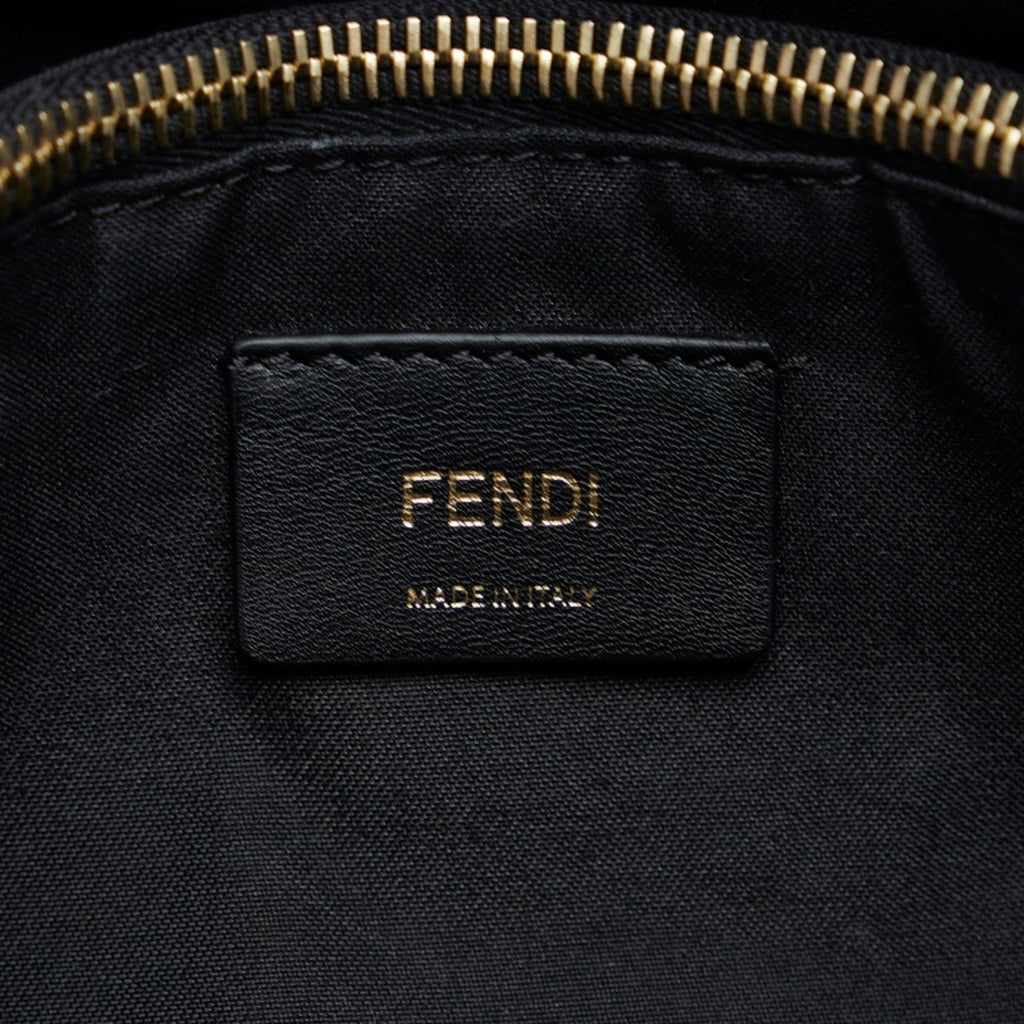 FENDI visor way medium monster eye handbag shoulder bag 8BL124 black leather ladies