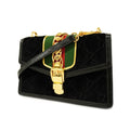 GUCCI  Sylvie 524405 Women's Shoulder Bag Black
