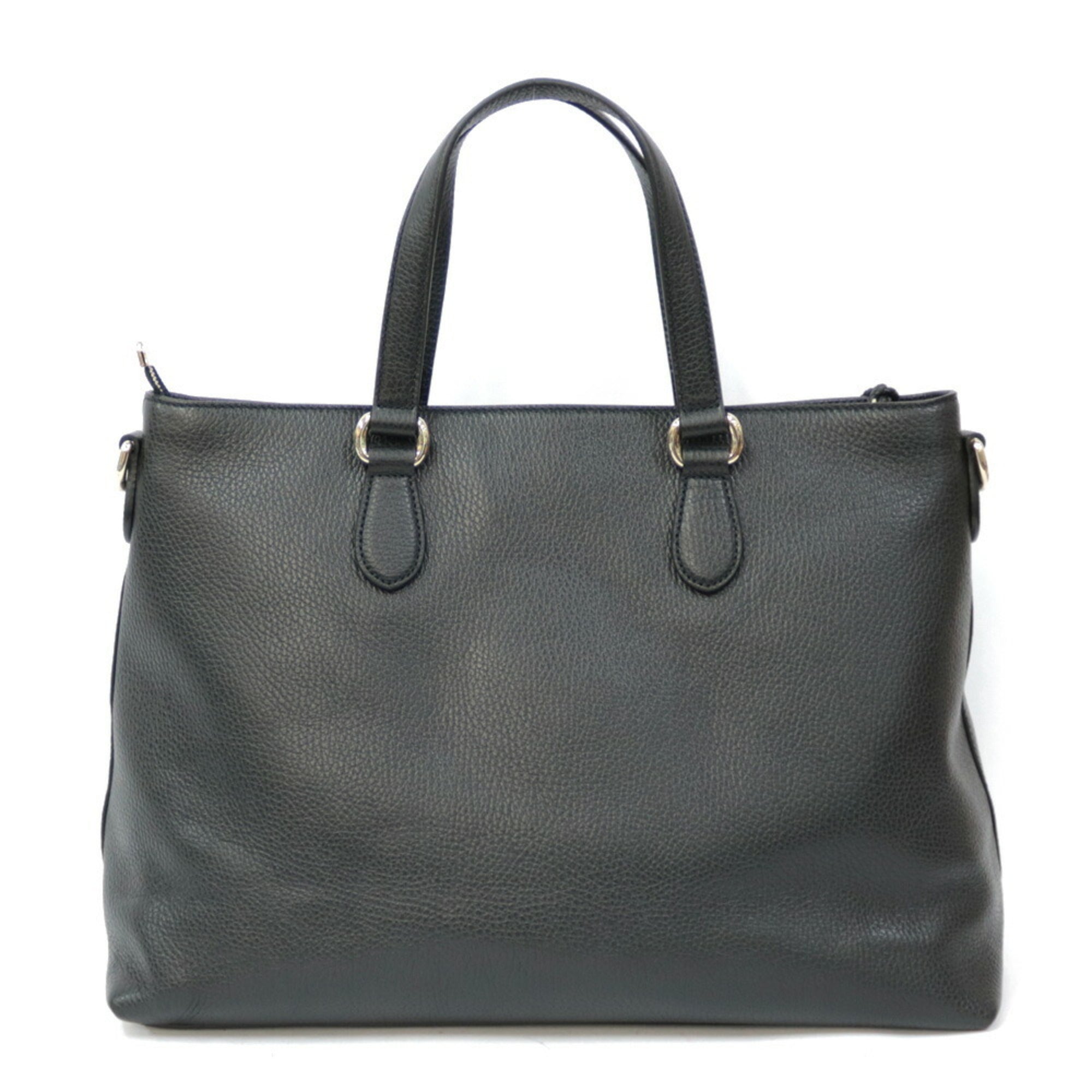 Gucci Shoulder Bag Bamboo Black Ladies