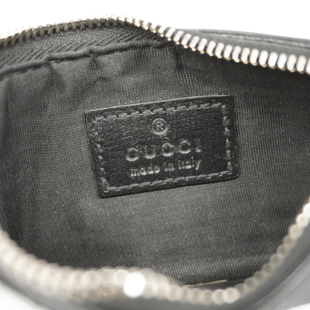GUCCI  Interlocking G 697717 Silver Hardware Women's GG Supreme coin Case