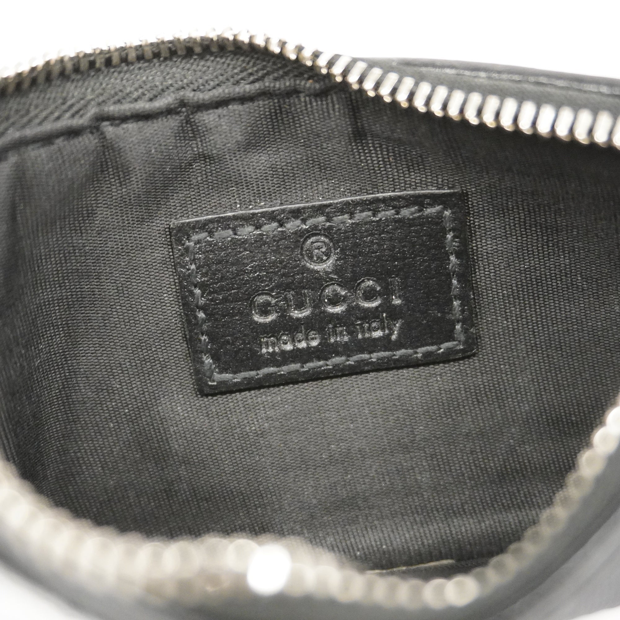 GUCCI  Interlocking G 697717 Silver Hardware Women's GG Supreme coin Case