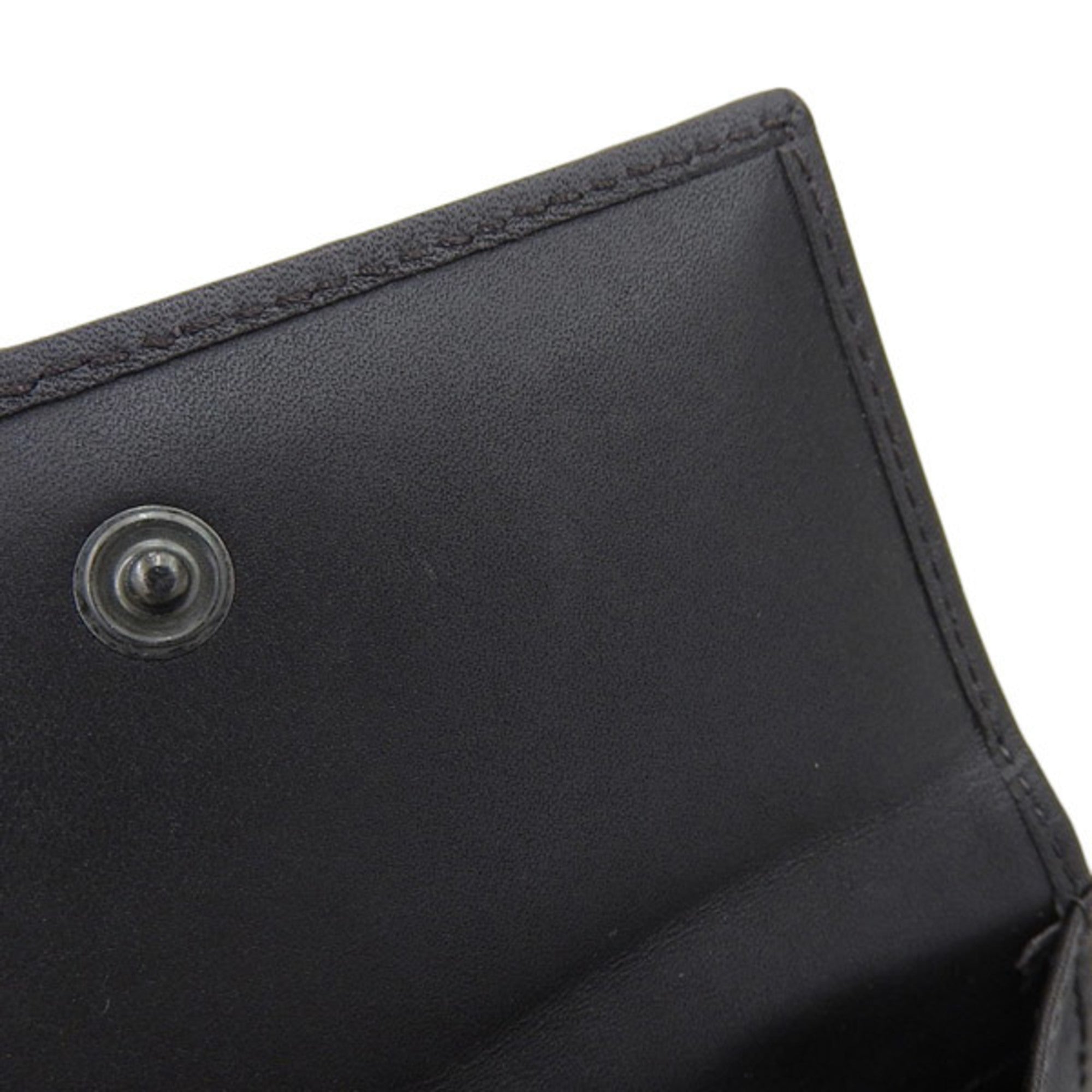 GUCCI Horsebit GG Canvas Bifold Wallet 101604 Black Women's